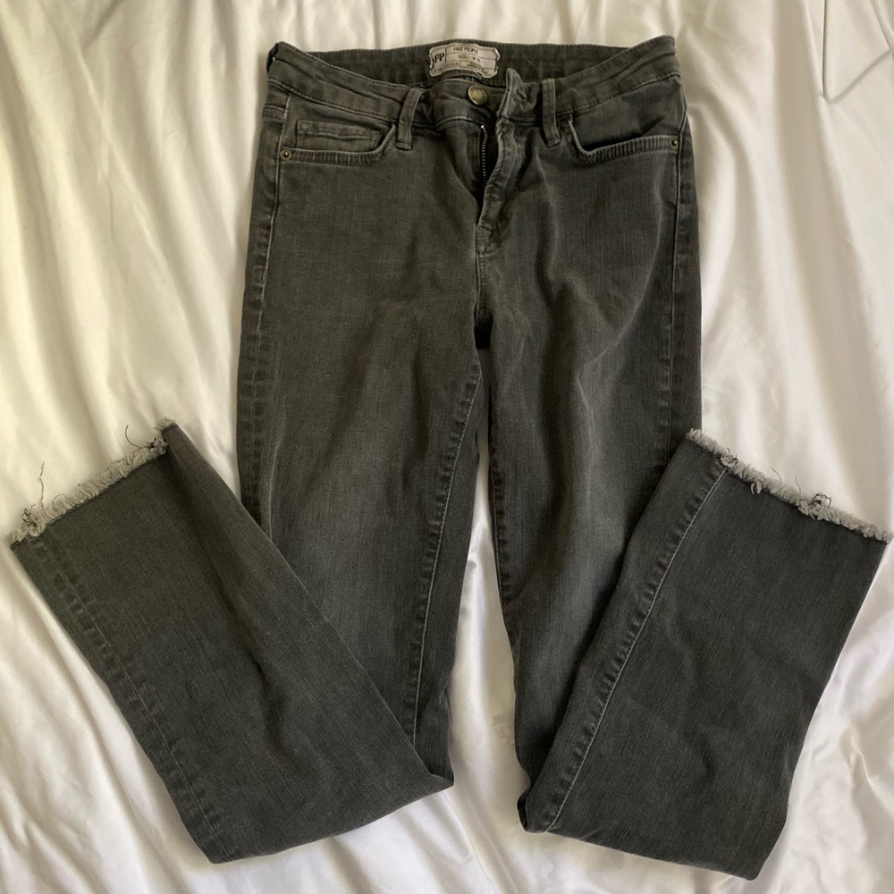 Grey Free People Jeans